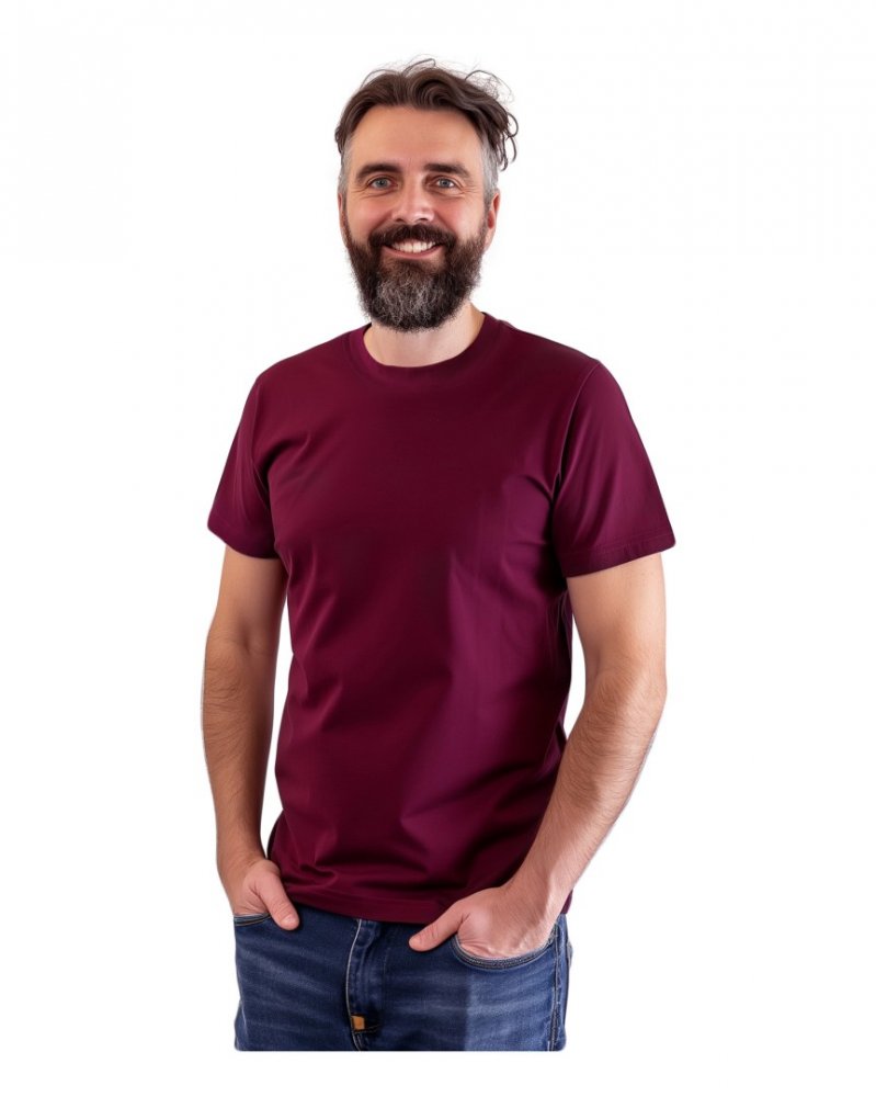T-shirt hommes Marek, manches courtes, cyclamen XXXL