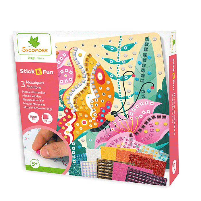 Stick & Fun - mosaico - farfalle
