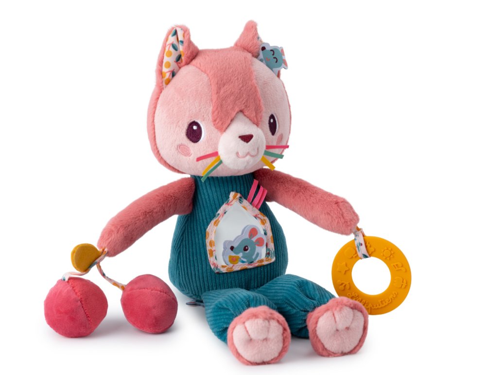Lilliputiens – Jouet en tissu avec activités - chat Jeanne