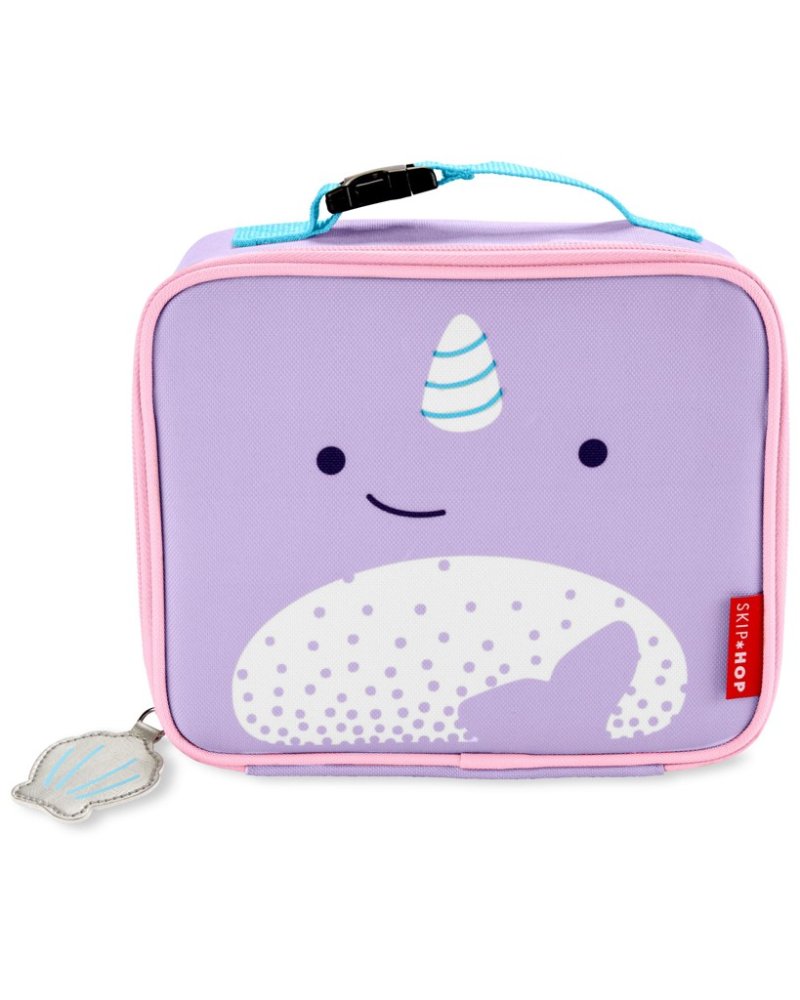 SKIP HOP Zoo Sac isotherme pour collation Narval 3 ans et +