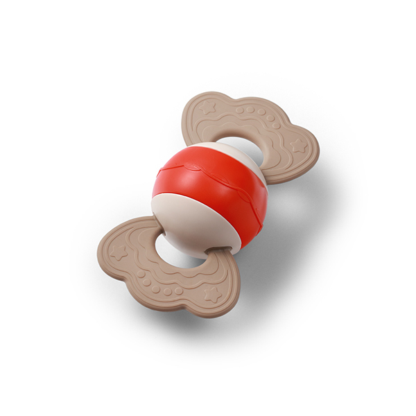 BABYONO Sonaglio con massaggiagengive 3m+ Candy