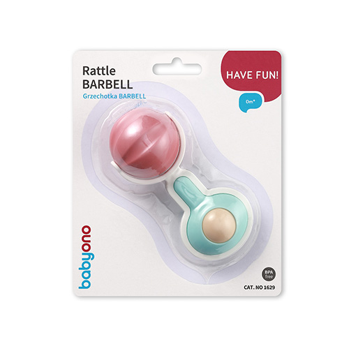 BABYONO Sonaglio con massaggiagengive Barbell 0m+ - immagine 7