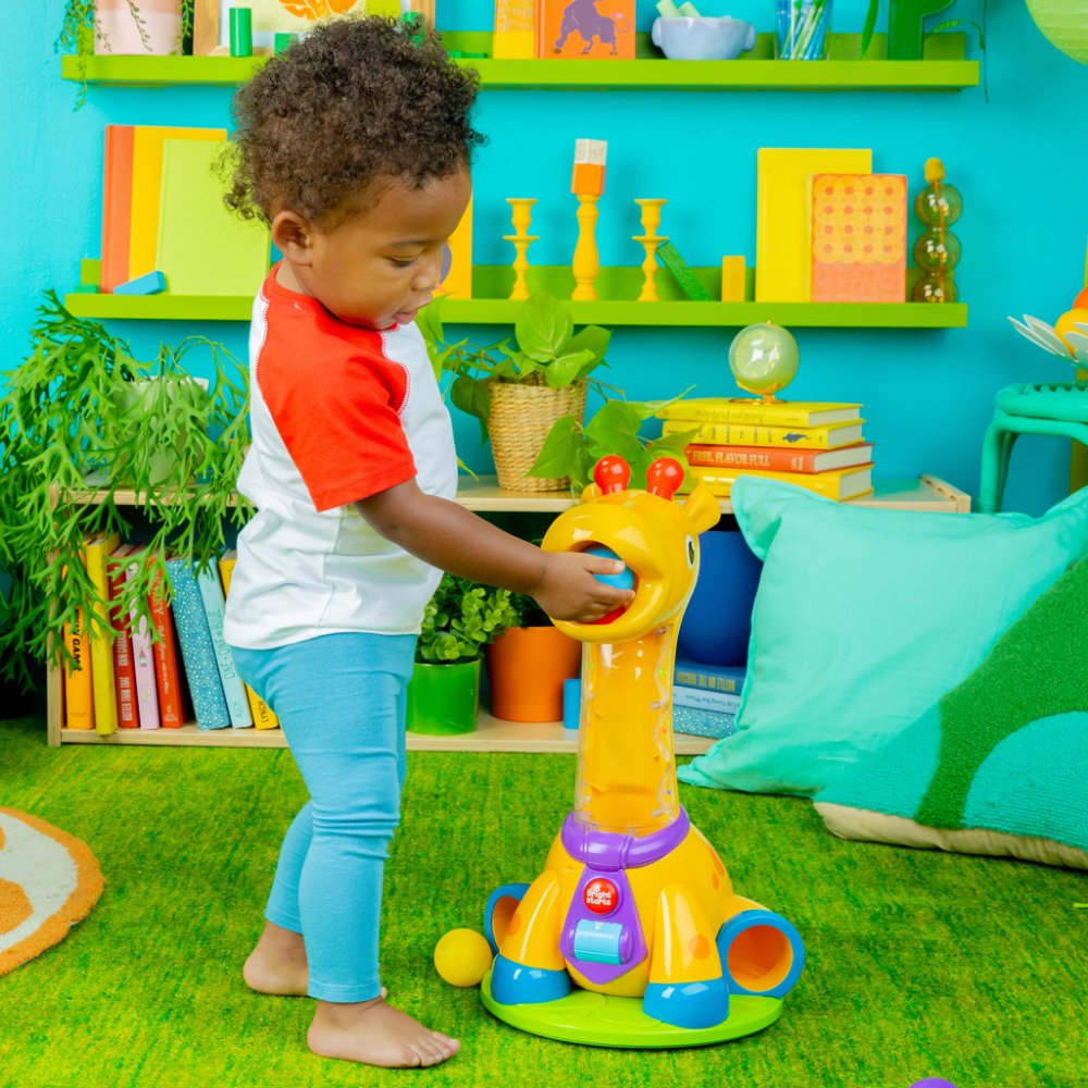 BRIGHT STARTS Giocattolo musicale giraffa Spin & Giggle™ 12m+ - immagine 6