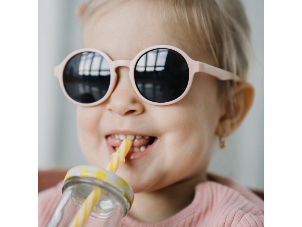 LITTLE KYDOO Lunettes de soleil Rose Mat UV 400, polarisées 1-3 ans – Image 4