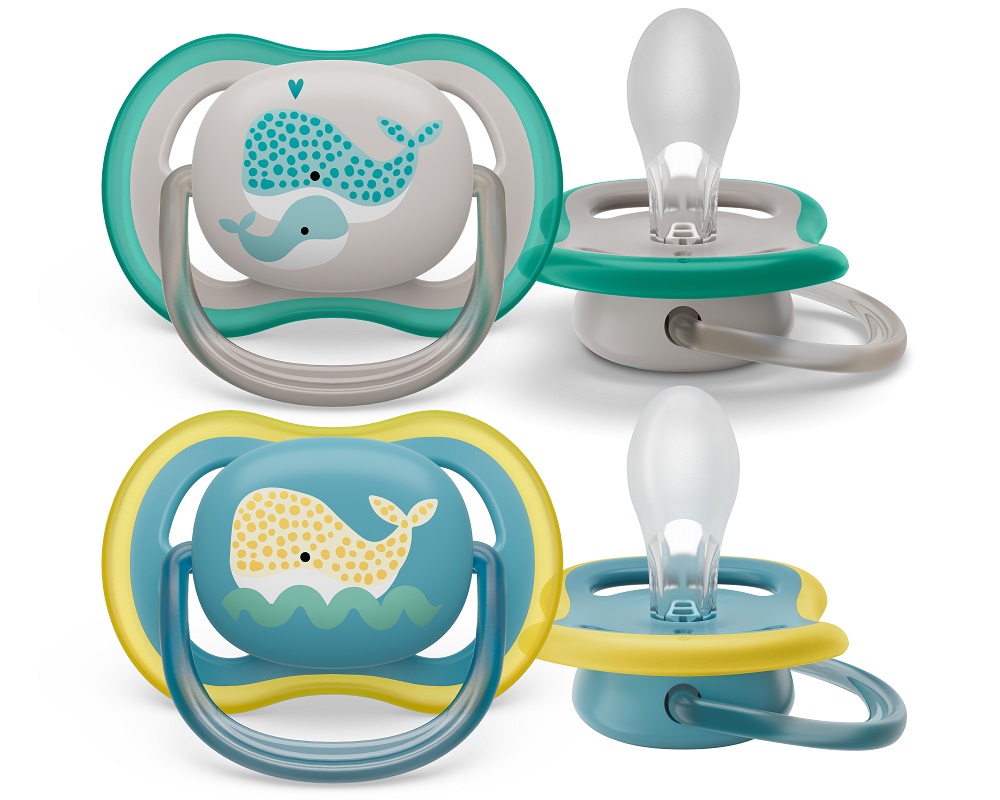 Philips AVENT Succhietto Ultra air Decorato 18m+ (balena), 2 pz