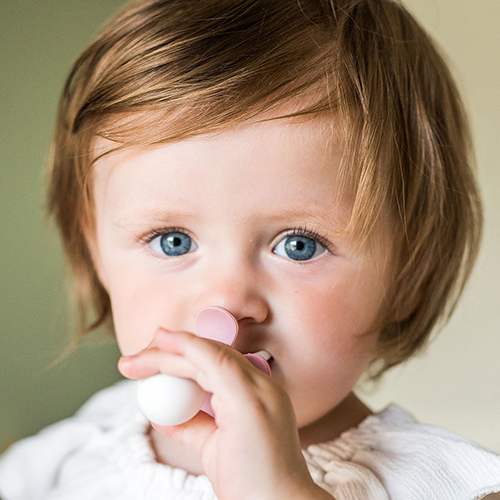 BABYONO Cuillère et fourchette avec étui menthe 12m+ – Image 4