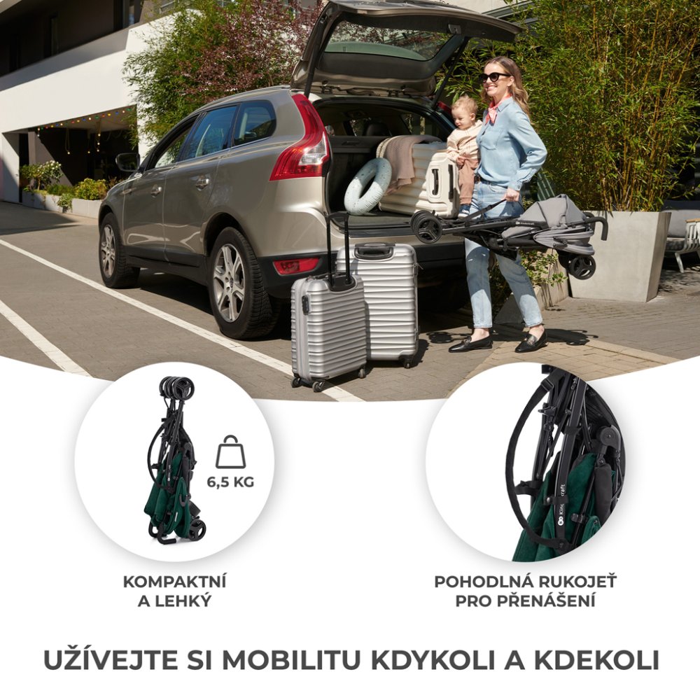 KINDERKRAFT Passeggino da golf Tik Green forest - immagine 3