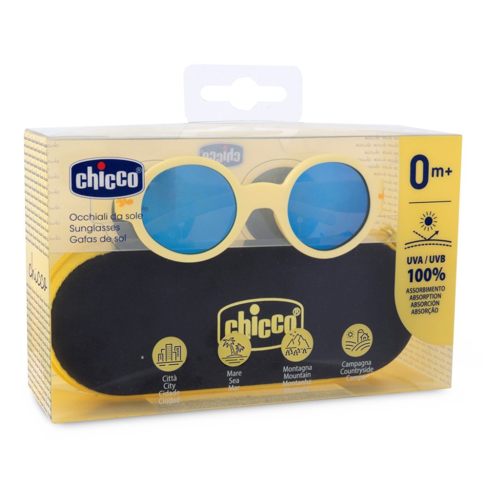 CHICCO Lunettes de soleil jaunes coll. 2025 - verres effet miroir, 0m+ – Image 5