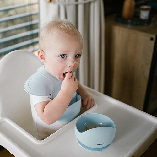 BABYONO Bavaglino in silicone - Blue - immagine 3