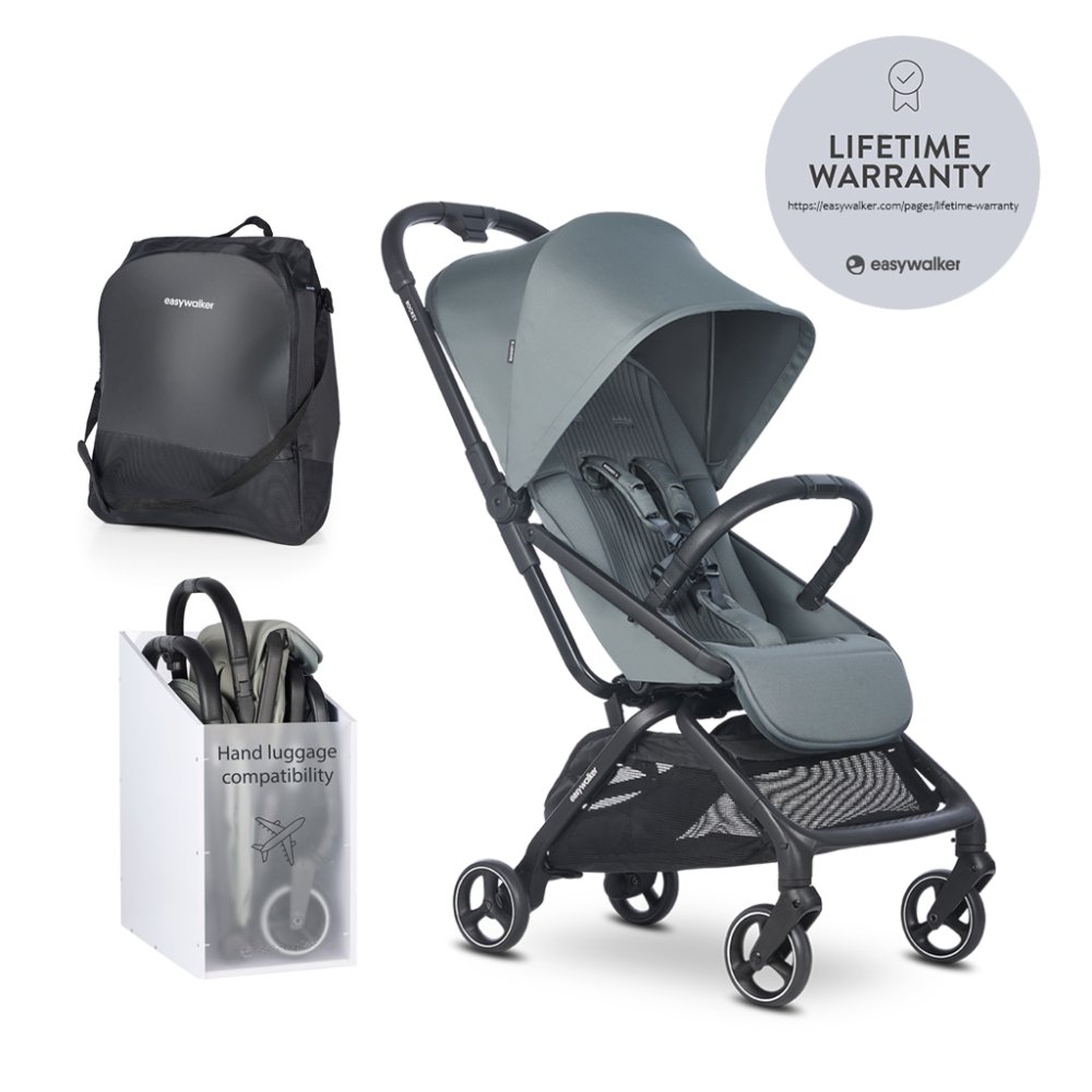 EASYWALKER Wózek spacerowy Rockey S Smooth Grey