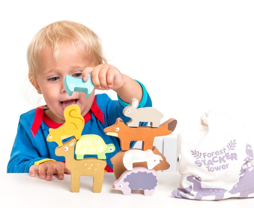 Le Toy Van Petilou Tour d'Empilage Animaux – Image 3