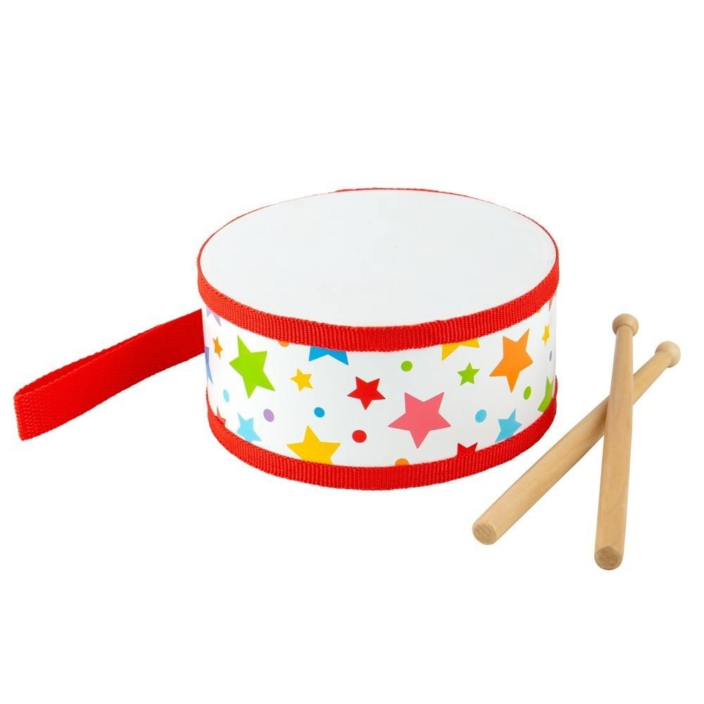 Bigjigs Toys Tambor de madera con estrellas
