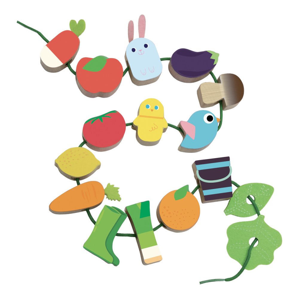 Vilac Jeu à enfiler jardin