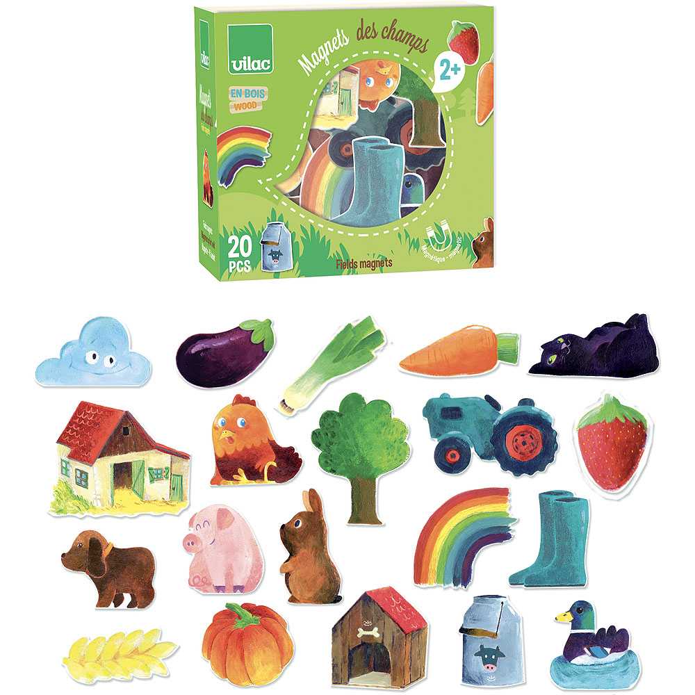 Vilac Magnete aus Holz - Bauernhof