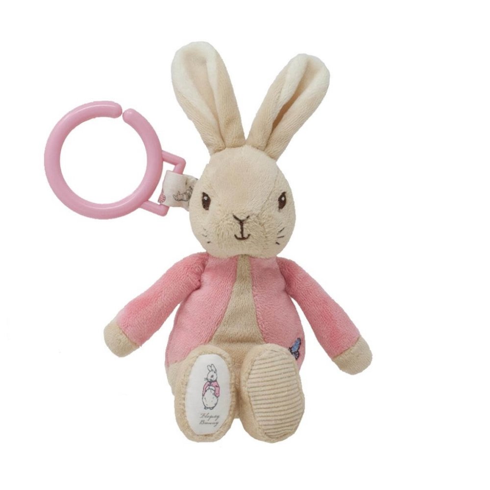 Lapin en peluche arc-en-ciel Flopsy à suspendre
