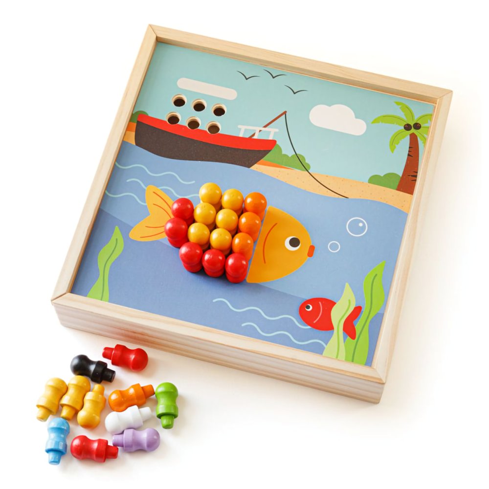Bigjigs Toys Mosaico in legno Spiaggia