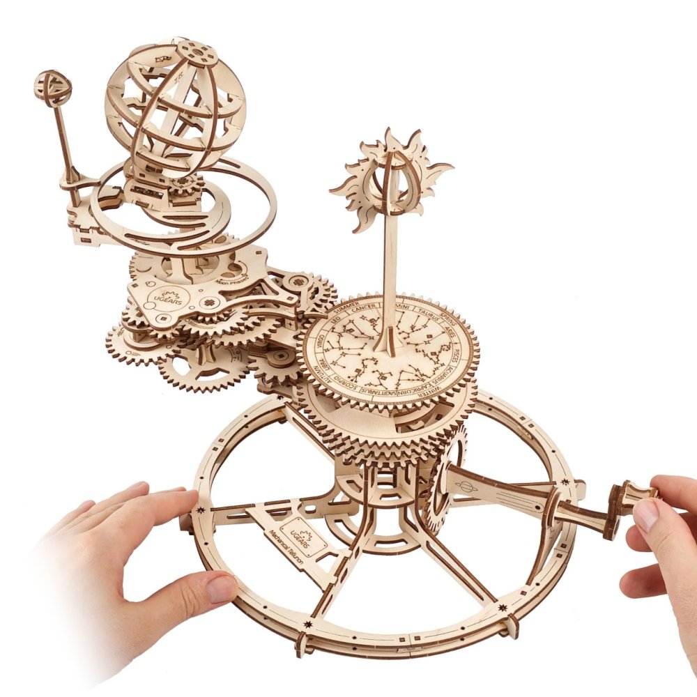 Ugears Puzzle 3D de madera mecánico Tellurium - Imagen 3