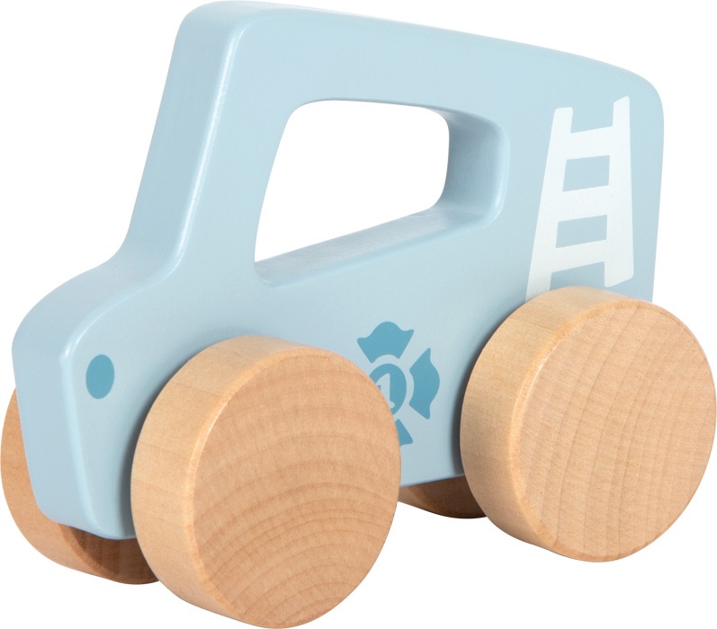 small foot Voiture en bois à pousser Bleue – Image 3