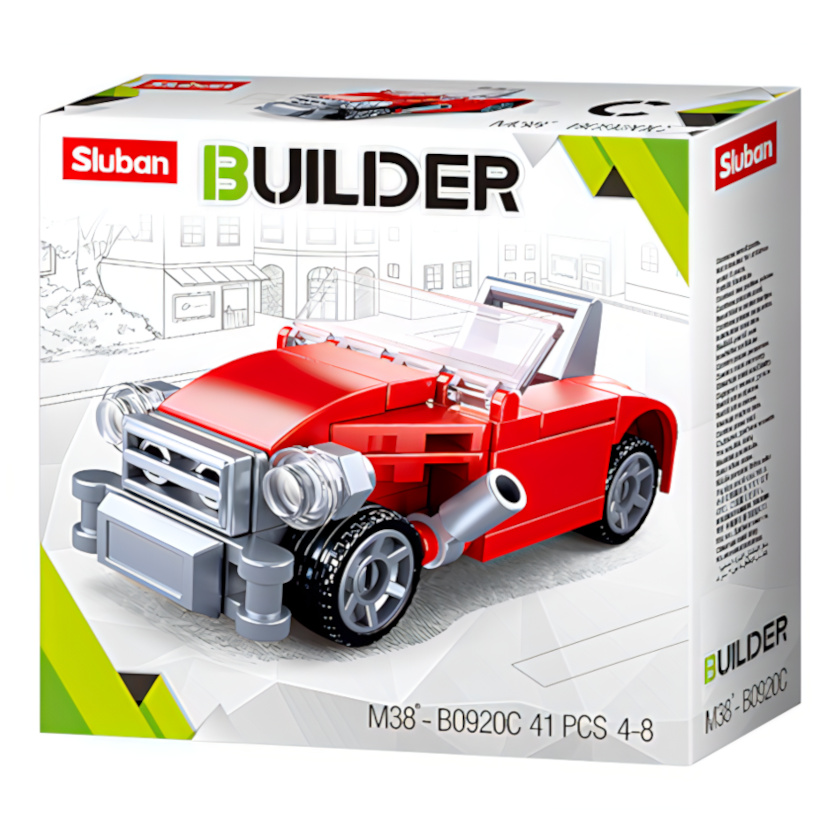 Sluban Builder M38-B0920C Piros kabrió - Image 2