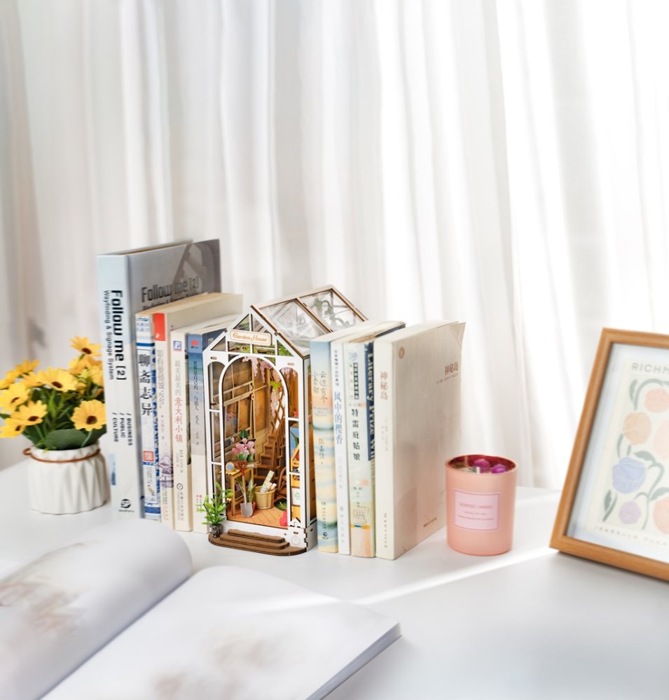 Puzzle 3D RoboTime Serre miniature de serre-livres pour maison de poupée – Image 6