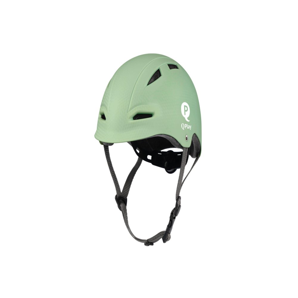 QPLAY Kask dziecięcy Manbo Jade Green, rozm. S (46-54 cm)