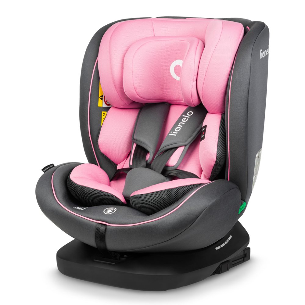LIONELO Siège auto Bastiaan i-Size (40-150 cm) Rose Bébé – Image 3