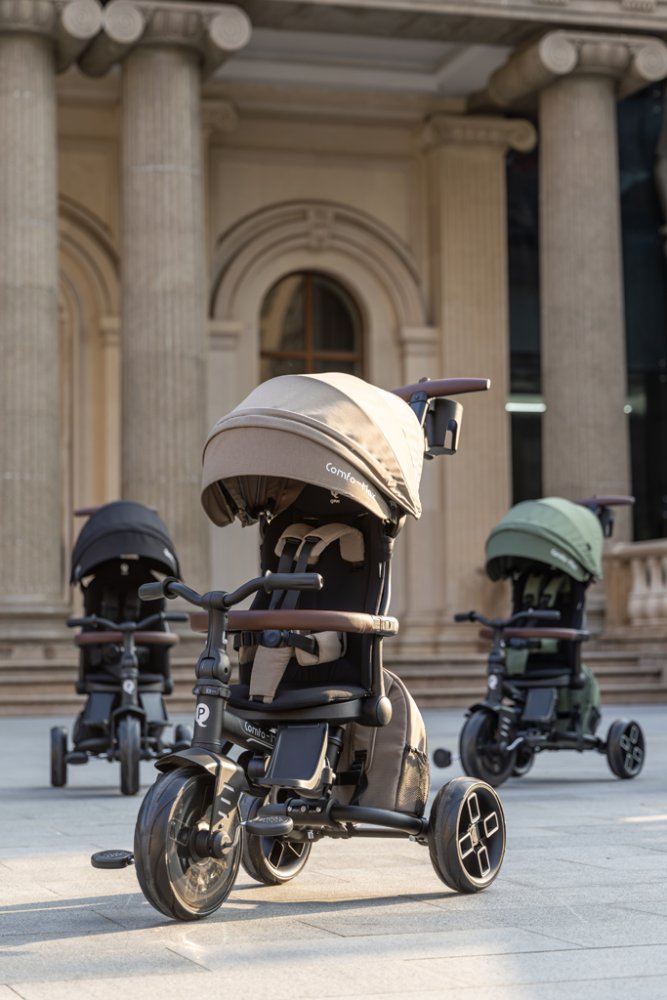 QPLAY Triciclo Comfo Max Coffee, 7 in 1, età 10-72 mesi - immagine 7