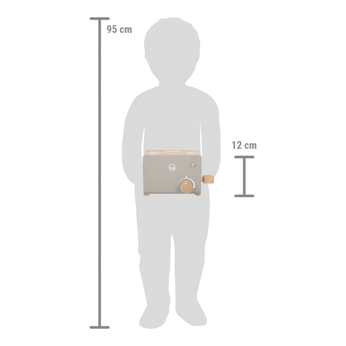 small foot Drewniany toster Tasty szary - obrazek 4