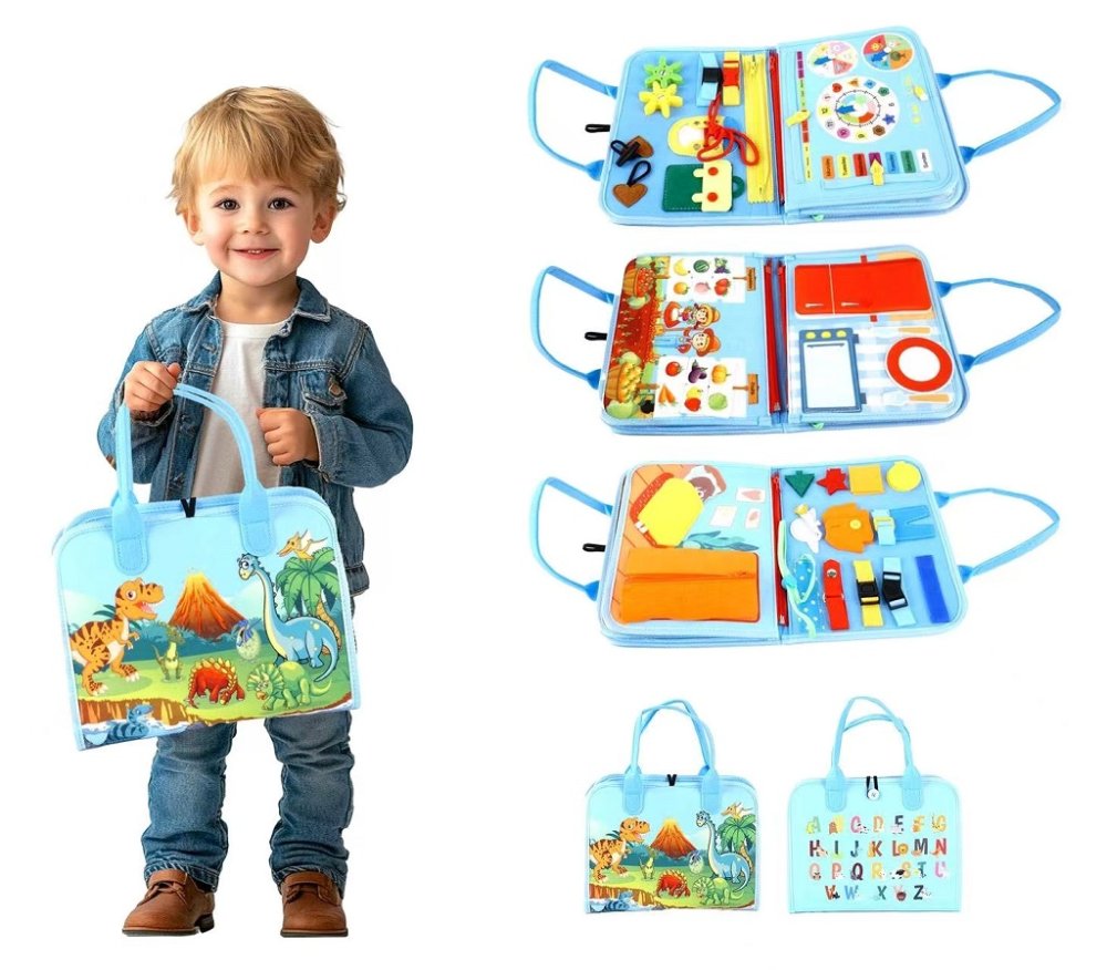 2Kids Toys Sensoryczna książeczka busy Dinozaury 3