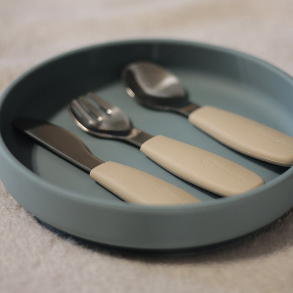 PETITE&MARS Evőeszköz készlet rozsdamentes acélból Take&Match Misty Green 12m+ - Image 7