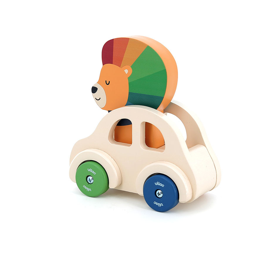 Vilac Coche de Madera con Claxon León - Imagen 6