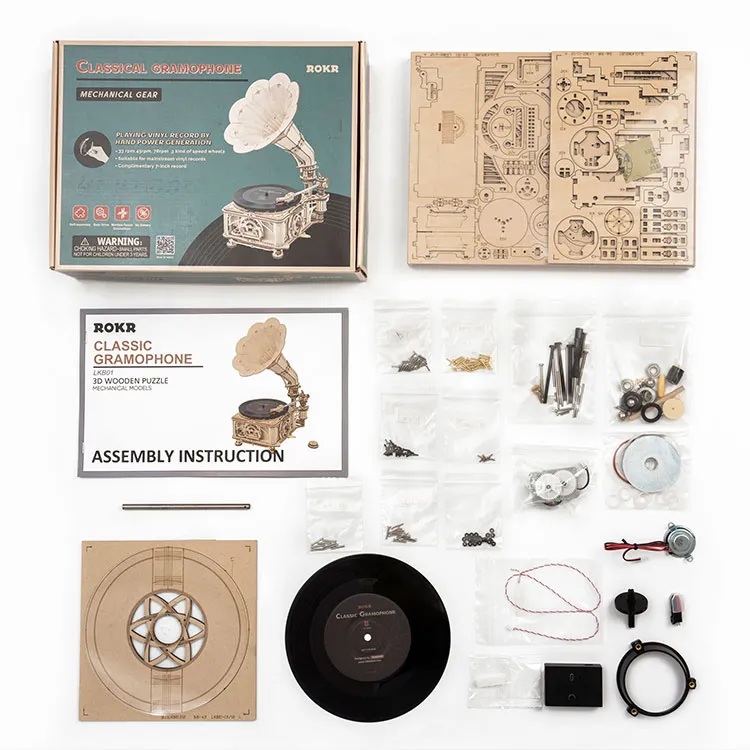 RoboTime 3D fa mechanikus kirakó Lemezjátszó (elektromos meghajtás) - Image 6