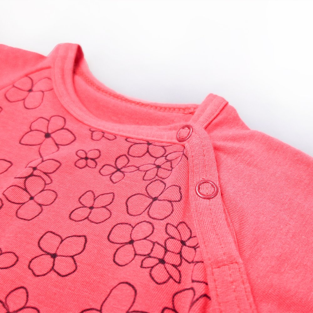 Mono corto fino ESTAMPADO Outlast® - flores de fresa 74 - Imagen 4