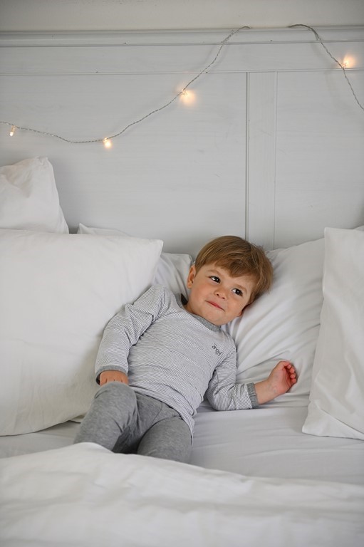 Pyjama DR Outlast® - rayure chiné gris-blanc/chiné gris 122 – Image 5