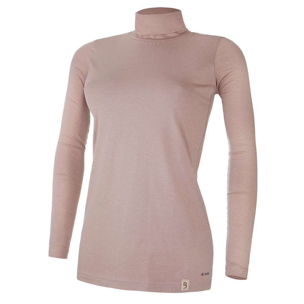 Maglietta da donna dolcevita DR sottile Outlast® - nocciola XL