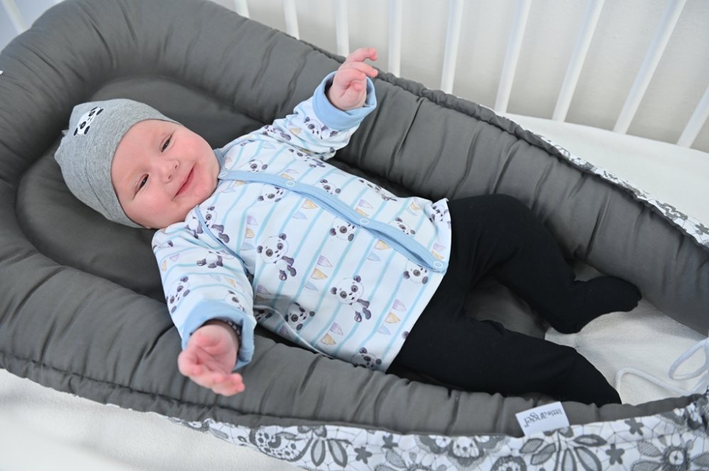 Vékony sapka Outlast® mintával - szürke melír/panda 3 | 42-44 cm - Image 3