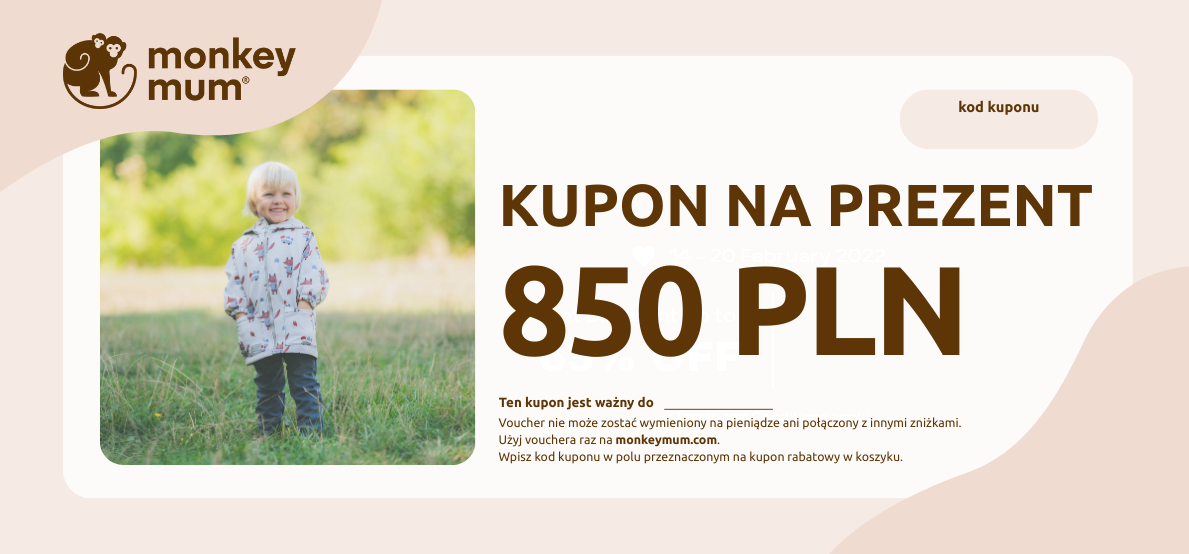 Kupon na prezent - 850 PLN Klasyk