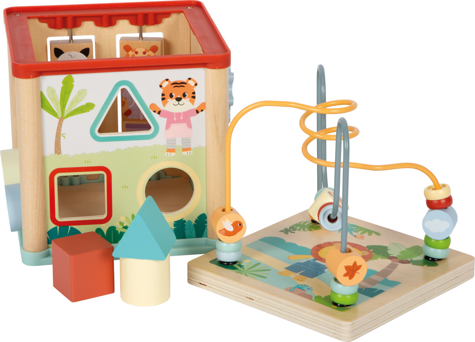 small foot Dřevěná motorická kostka Přátelé z džungle (obrázek 10)