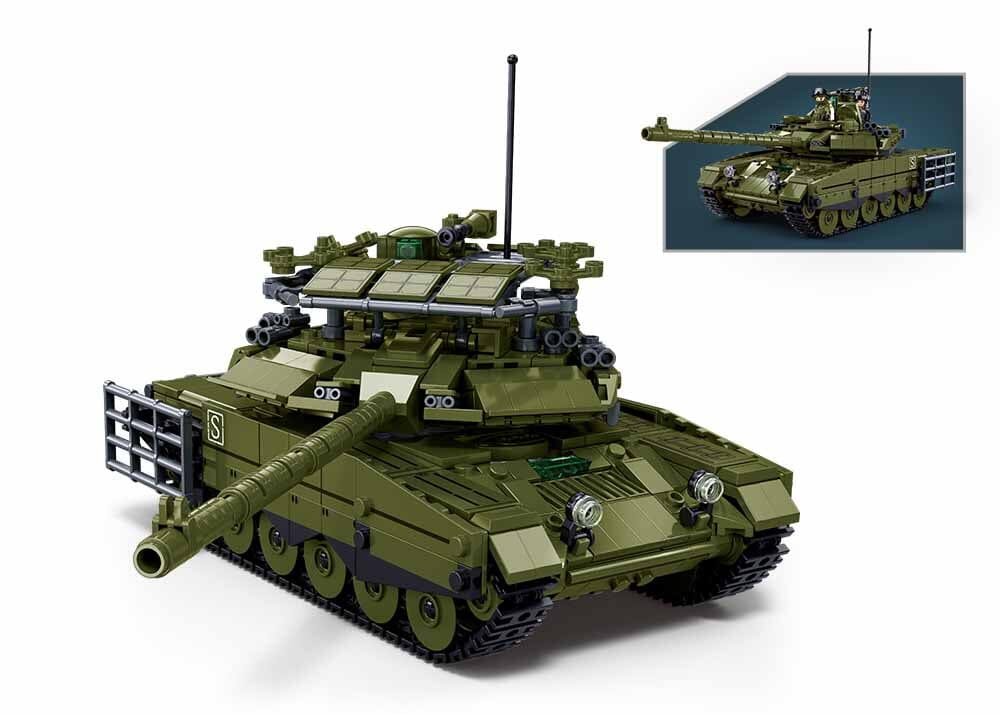 Sluban Model Bricks M38-B1377 Czołg T-90M-S w skali 1:35