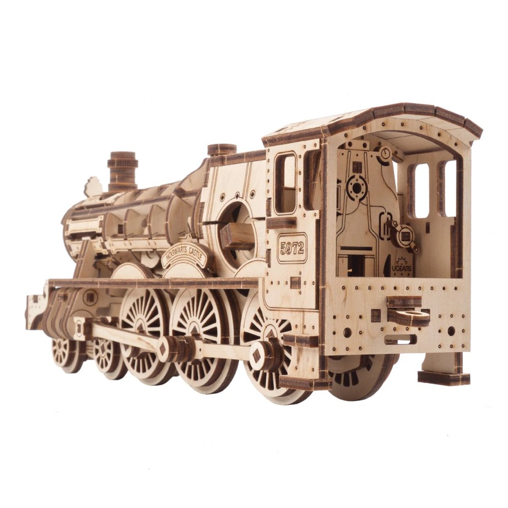 Ugears 3D dřevěné mechanické puzzle Harry Potter Bradavický expres (obrázek 3)