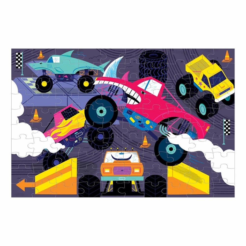 Mudpuppy Puzzle Monster Trucks - svítí ve tmě 100 dílků (obrázek 3)