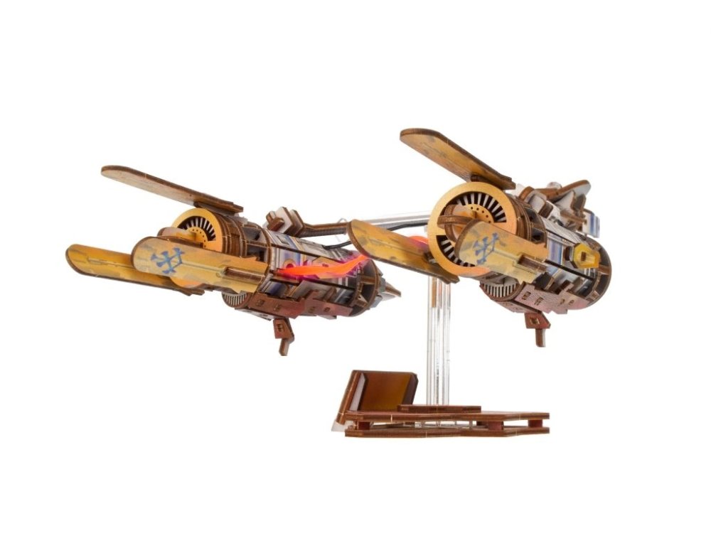 Ugears 3D dřevěná mechanická skládačka Star Wars Závodní kluzák Anakin Skywalker (obrázek 6)