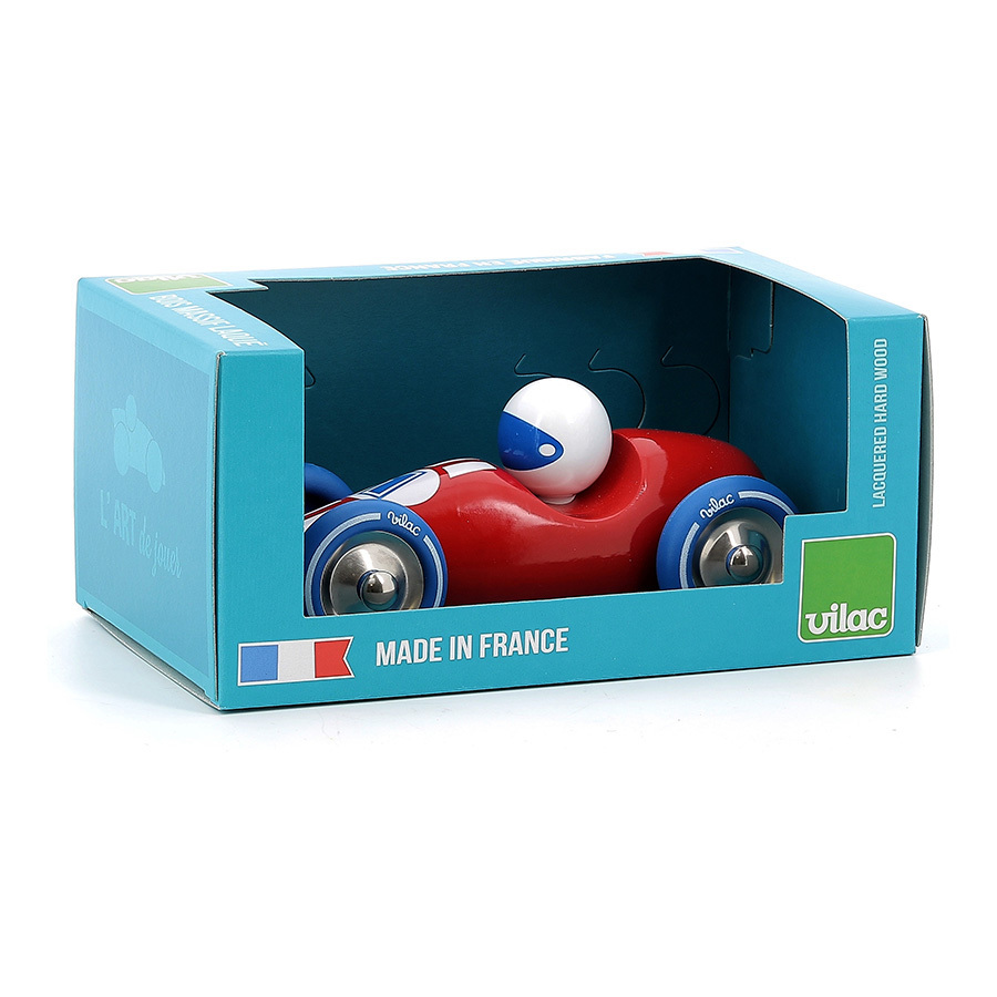 Vilac Závodní auto GM červené s modrými koly (obrázek 5)