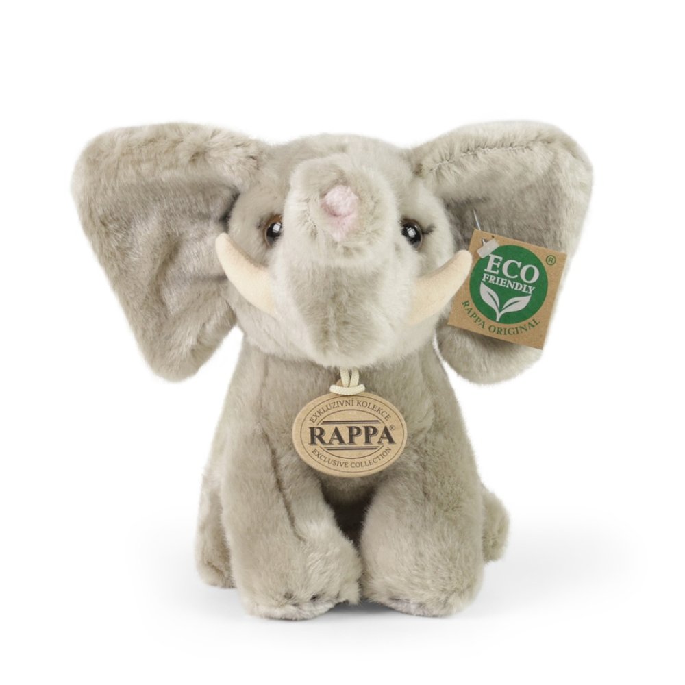 Rappa Plyšový slon sedící 18 cm ECO-FRIENDLY (obrázek 3)