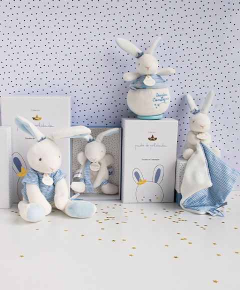 Doudou Dárková sada - králíček námořník s muchláčkem 10 cm (obrázek 6)