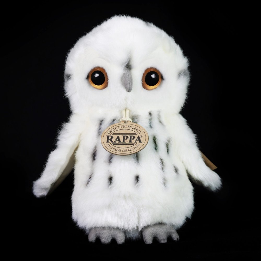 Rappa Plyšová sova bílá 18 cm ECO-FRIENDLY (obrázek 3)