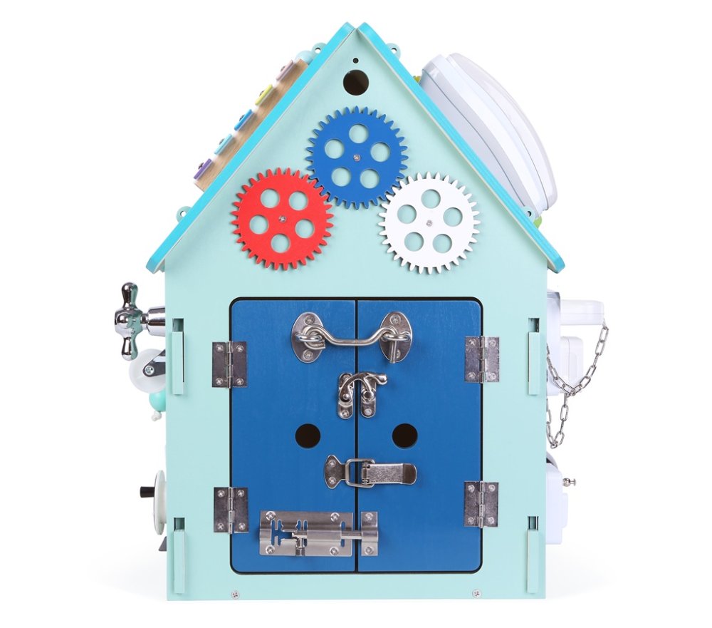 2Kids Toys Activity board Domeček modrý (obrázek 5)