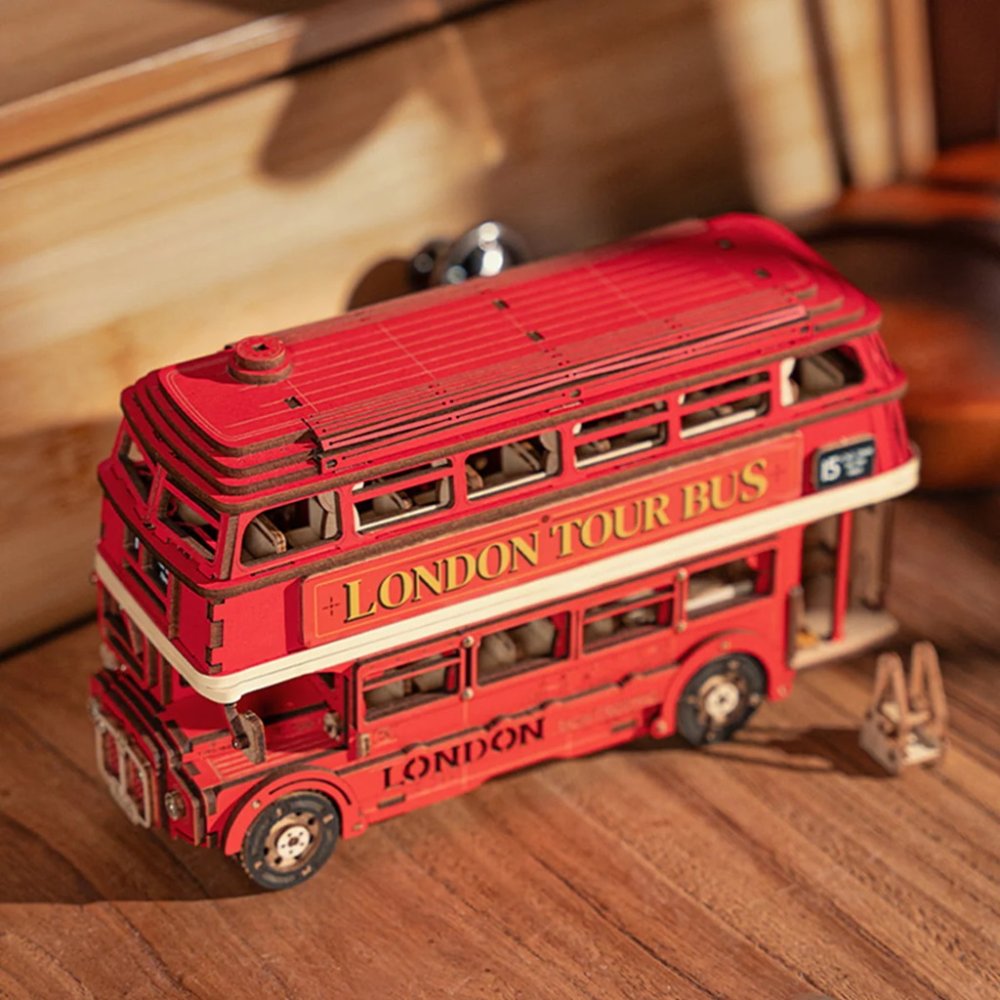RoboTime 3D dřevěná skládačka Londýnský double-decker (obrázek 11)