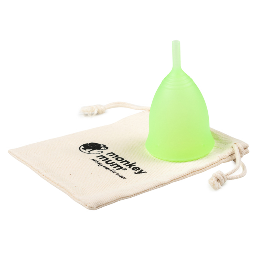 Monkey Mum® Menstrual Cup - Gentle Lily - S Transparent White,Monkey Mum® Menstrual Cup - Gentle Lily - S Transparent White