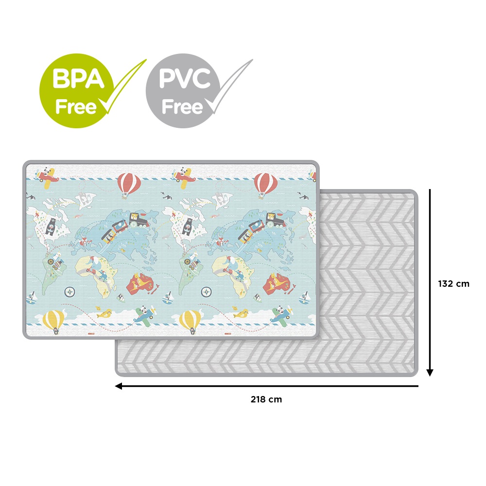 SKIP HOP PVC- Und BPA-freie Spielmatte 218 X 132 Cm. Kleiner Reisender Ab 0 Monaten